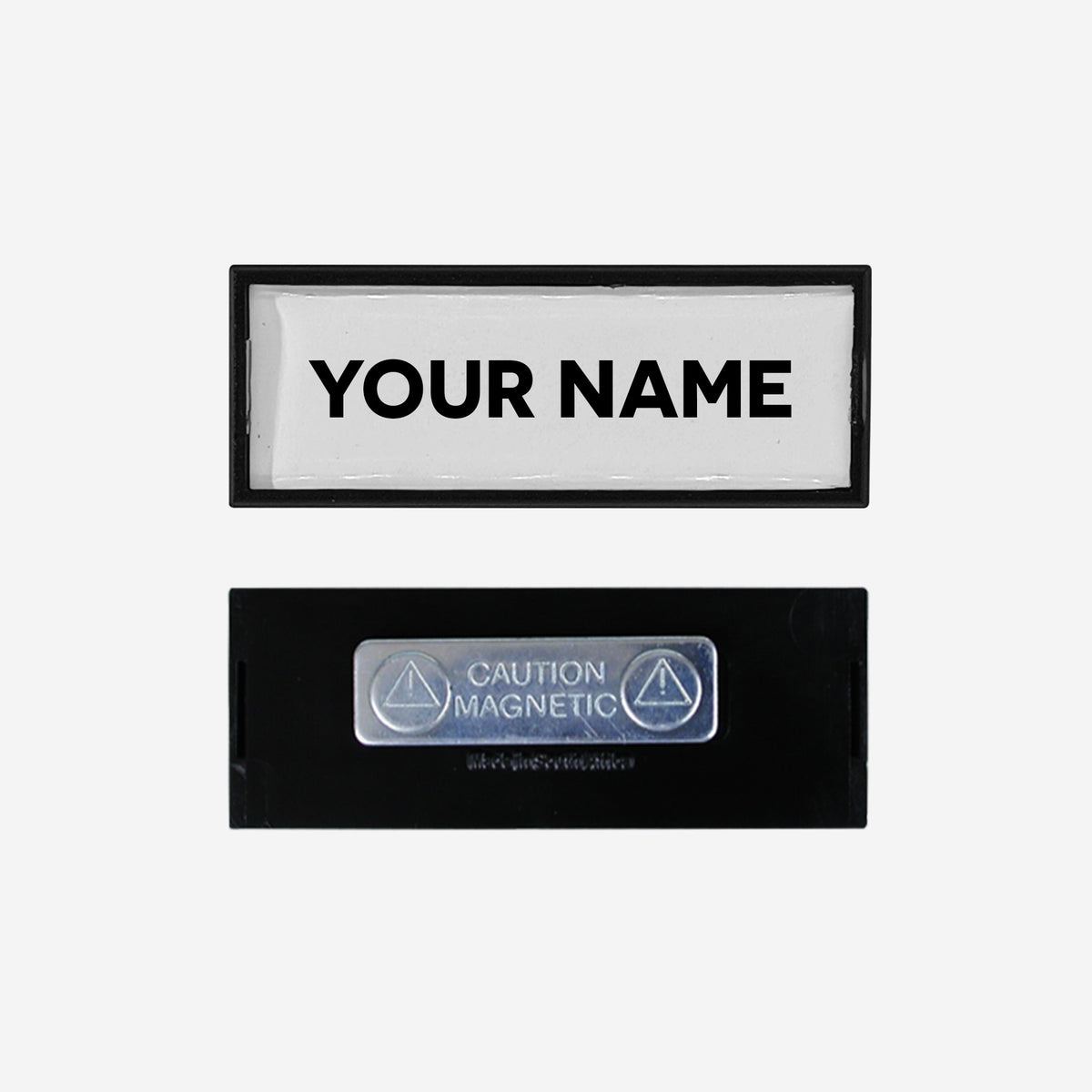 Name Badge: Snap Fit Large With Metal Magnet Bar Fitting – Lumoss