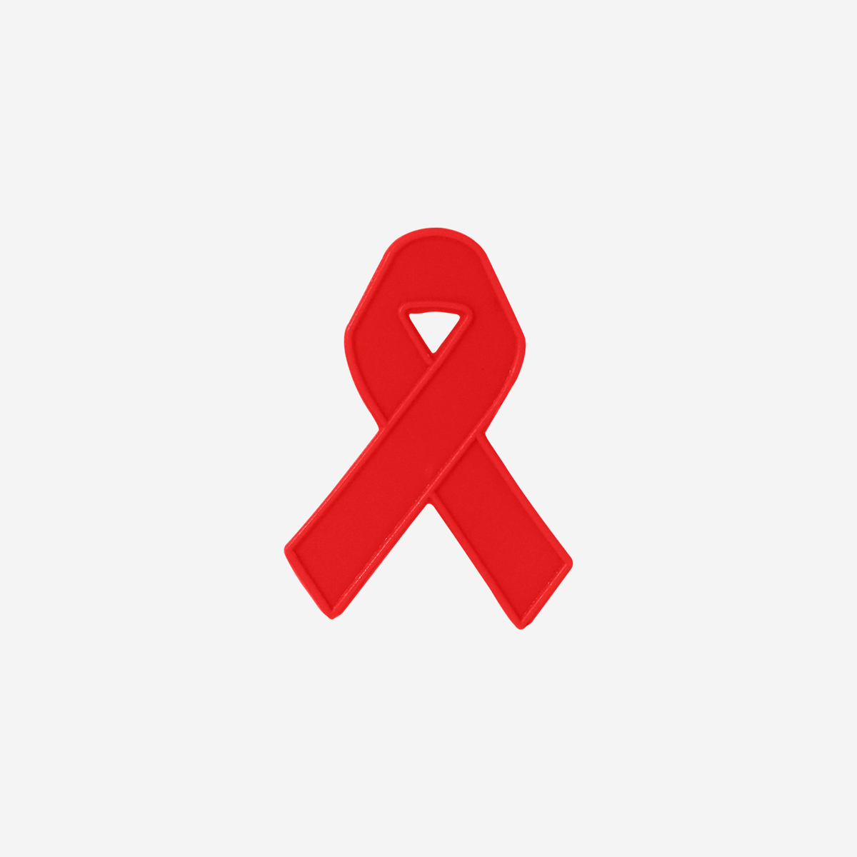 Aids Ribbon Shaped Badge – Lumoss
