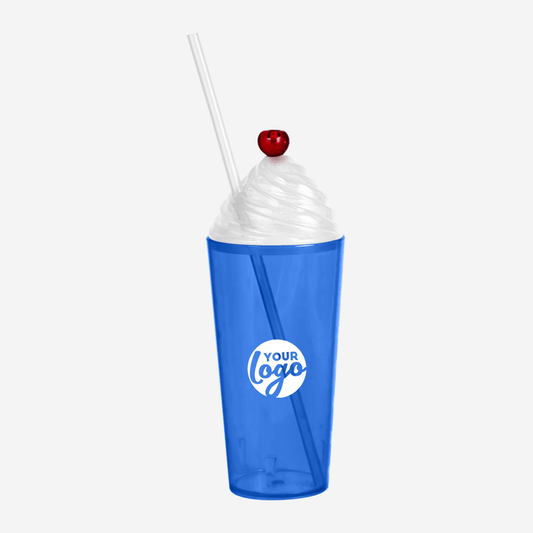 Sundae Cherry Tumbler 600ml – Clear – Lumoss