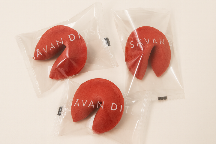 Rainbow Bites custom branded fortune cookies