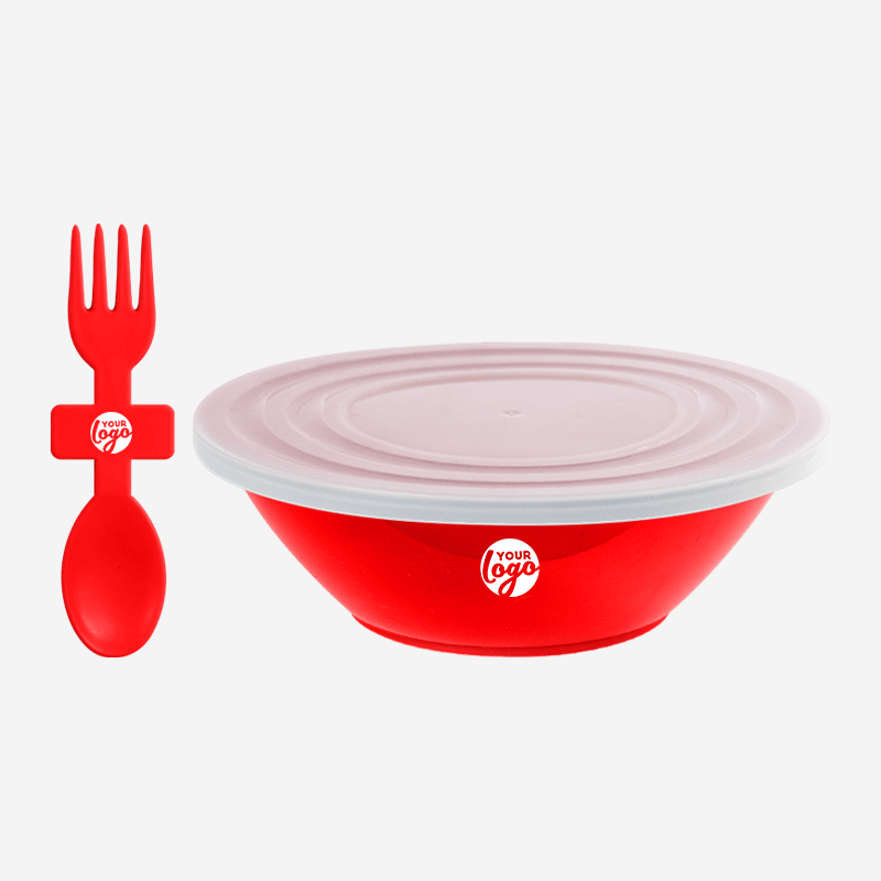 De Lux Bowl with Slip Lid & Fork Spoon – Lumoss