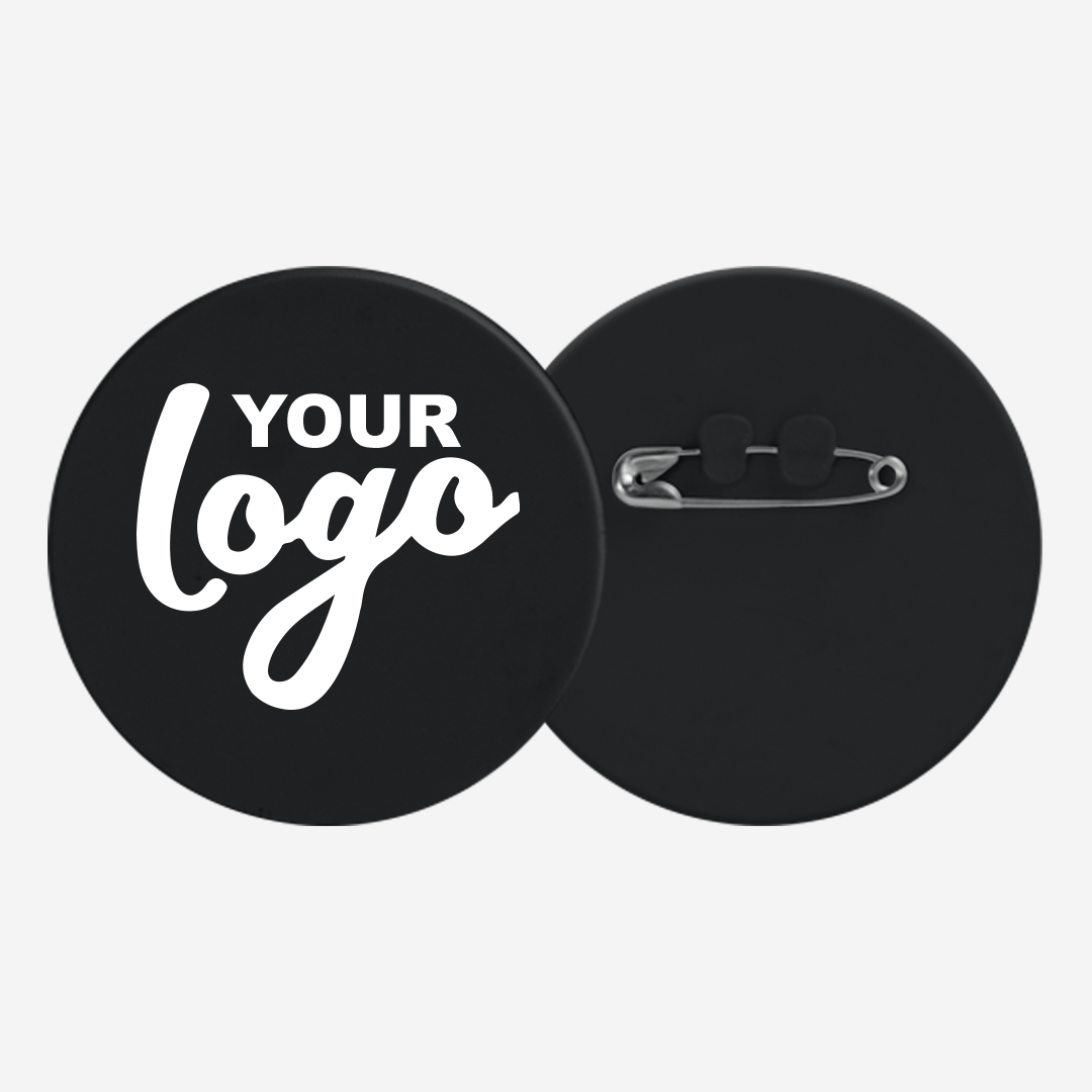 Round Button Badge 80mm with Safety Pin – Lumoss