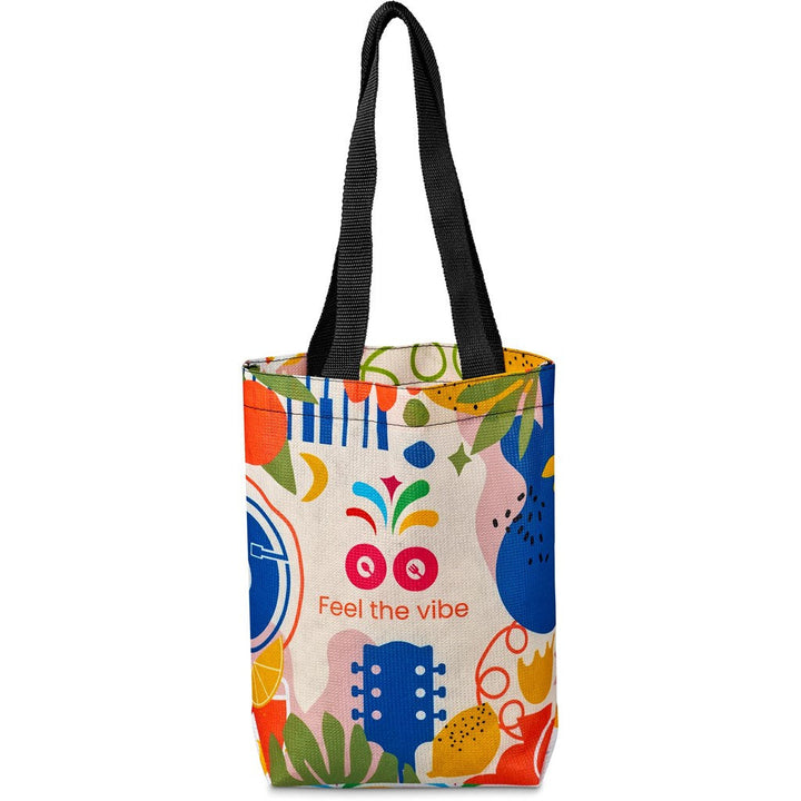 Pre-Printed Sample Hoppla Bayside RPET Stitch-Bond Shopper-Custom Shopper and Tote Bags-Corporste Gifts-Gift Wrap Shop