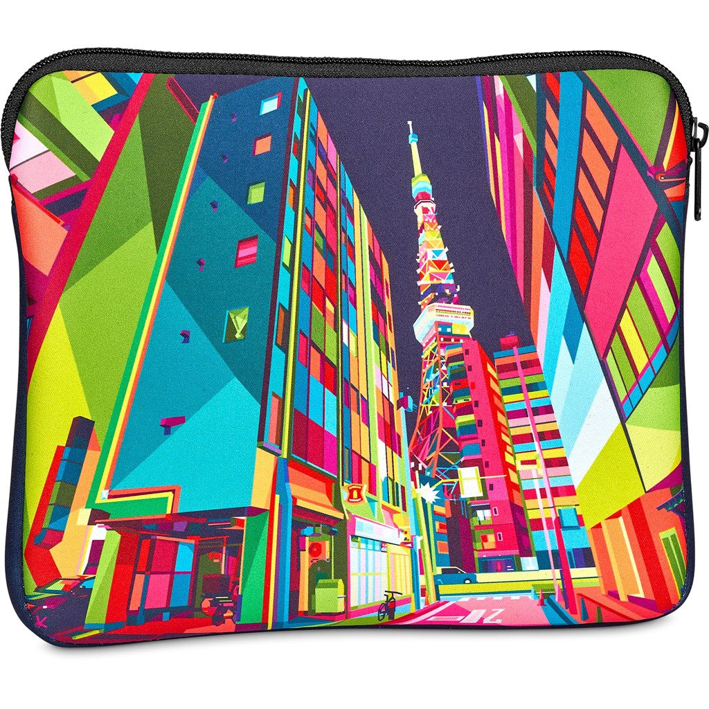 Pre-Printed Sample Hoppla Domain Neoprene Tablet Sleeve-Custom Tech Sleeves-Gift Wrap Shop