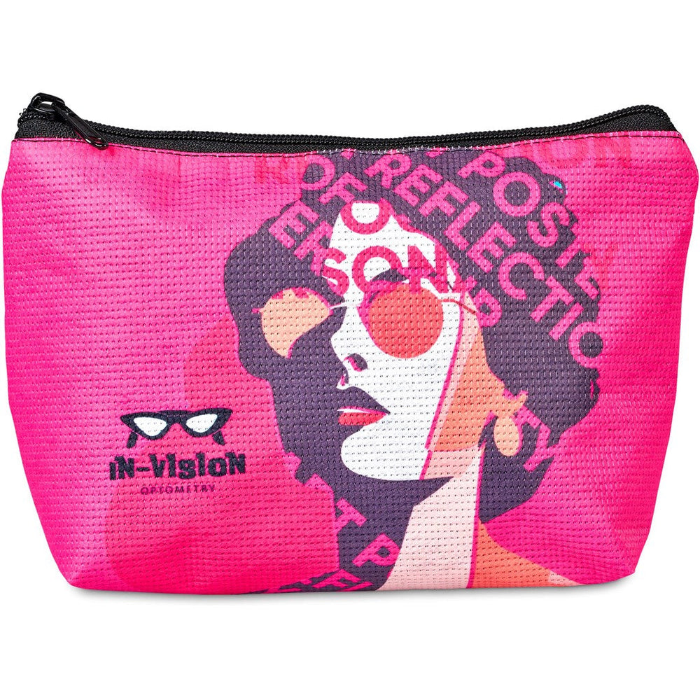 Pre-Printed Sample Hoppla Leanne RPET Stitch-Bond Midi Toiletry Bag-Custom Toiletry and Cosmetic Bags-Gift Wrap Shop