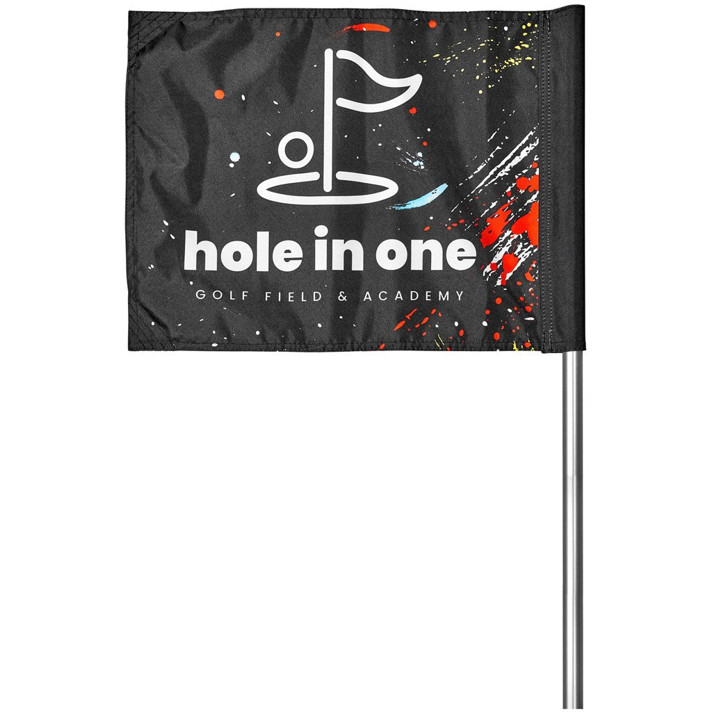 Pre-Printed Sample Hoppla Tournament Golf Flag-Custom Sports and Fitness-Banners and Flags-Gift Wrap Shop