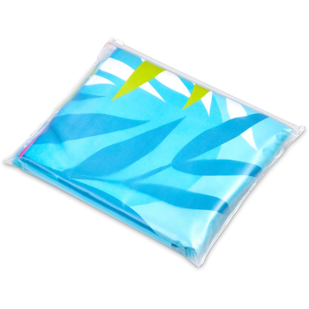 Pre-Printed Sample Hoppla Hula Beach Towel - Dual Branding-Custom Beach and Outdoor-Gift Wrap Shop