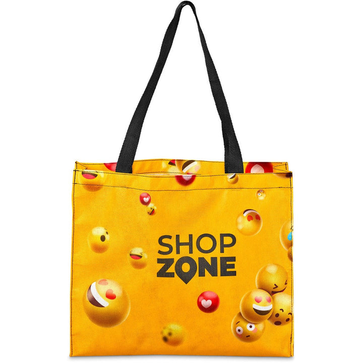 Pre-Production Sample Hoppla Menlyn RPET Stitch-Bond Shopper-Custom Shopper and Tote Bags-Corporste Gifts-Gift Wrap Shop