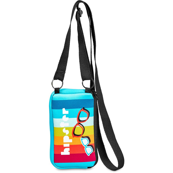 Pre-Production Sample Hoppla Paarl Neoprene Cell Phone Pouch | Custom Crossbody and Waist Bags | Custom branded & personalised promotional gifts | Gift Wrap Shop