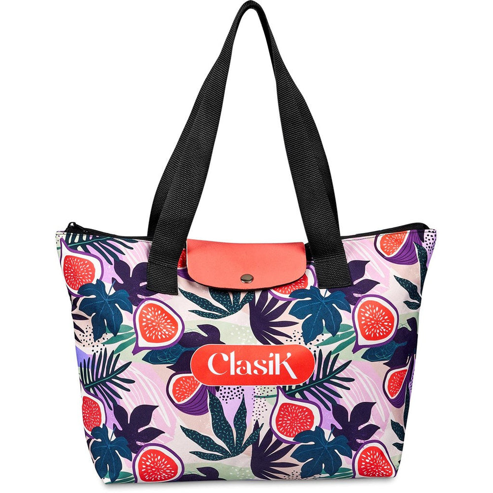 Pre-Production Sample Hoppla Rosebank Polyester Roll-Up Tote Bag-Custom Shopper and Tote Bags | Custom-branded & Personalised Bags | Giftwrap Shop