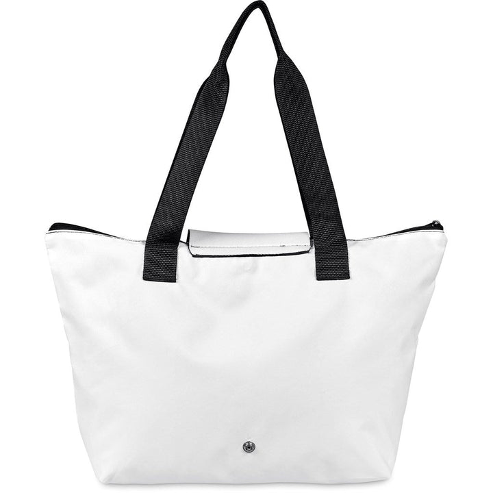 Pre-Production Sample Hoppla Rosebank Polyester Roll-Up Tote Bag-Custom Shopper and Tote Bags | Custom-branded & Personalised Bags | Giftwrap Shop