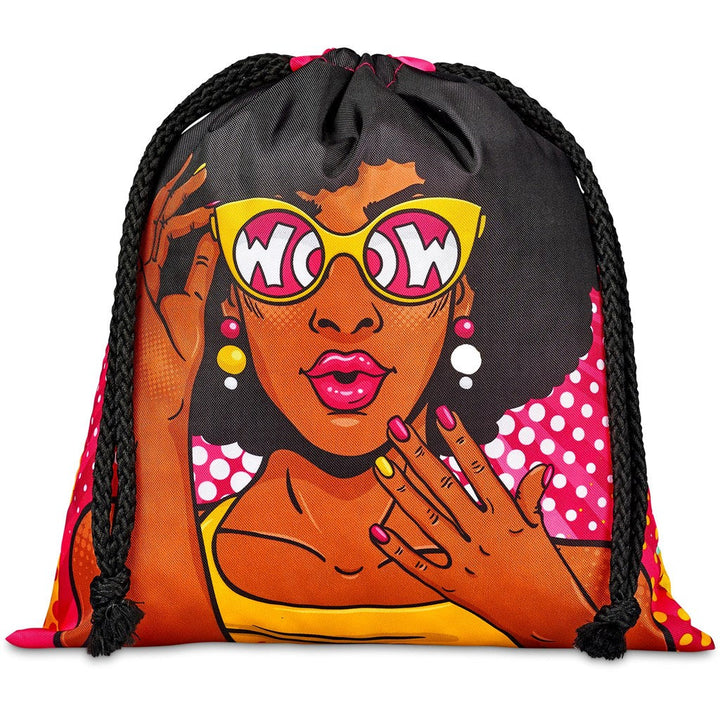 Pre-Production Sample Indian Midi Polyester Drawstring Pouch | Custom Branded Bags | Just Brand