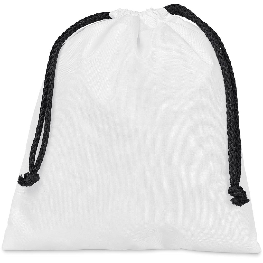 Pre-Production Sample Indian Midi Polyester Drawstring Pouch | Custom Branded Bags | Just Brand