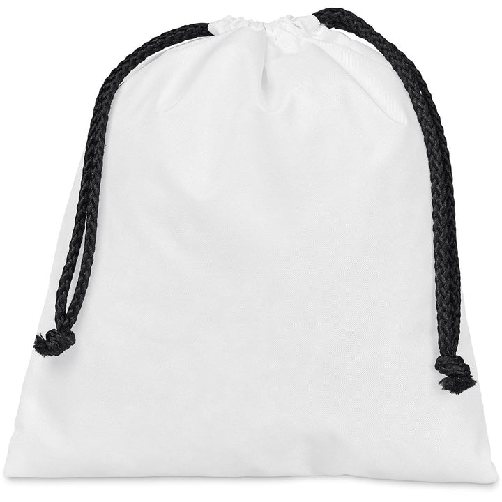 Pre-Production Sample Indian Midi Polyester Drawstring Pouch | Custom Branded Bags | Just Brand