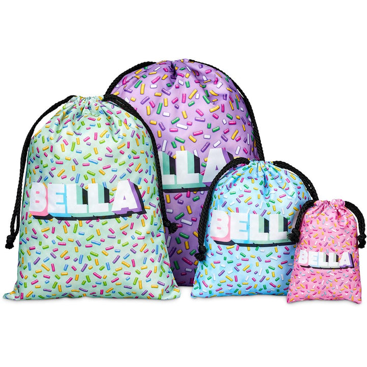 Pre-Production Sample Indian Midi Polyester Drawstring Pouch | Custom Branded Bags | Just Brand