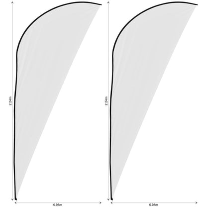 Legend 2m Sublimated Sharkfin Flying Banner Skin - Set Of 2 (Excludes Hardware)