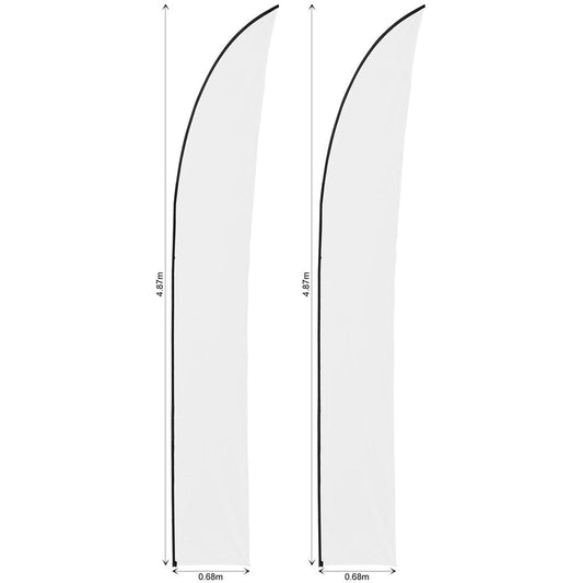 Legend 4m Sublimated Arcfin Flying Banner Skin - Set Of 2 (Excludes Hardware)