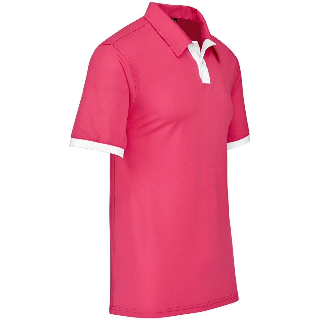 Mens Contest Golf Shirt - Pink | Golf Shirts | Custom-branded corporate clothing | Giftwrap Shop