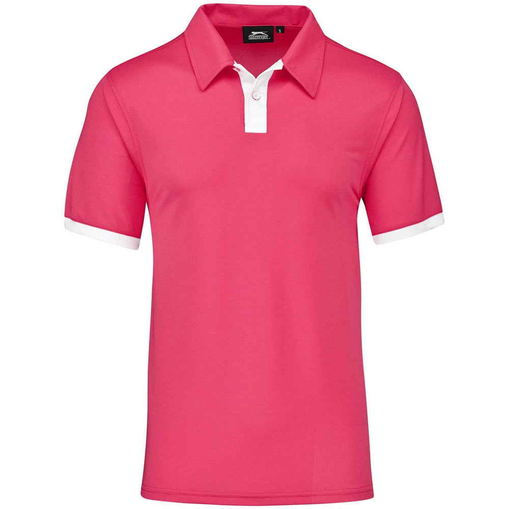 Mens Contest Golf Shirt - Pink | Golf Shirts | Custom-branded corporate clothing | Giftwrap Shop