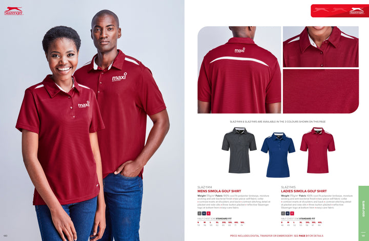 Mens Simola Golf Shirt | Golf Shirts | Custom-branded corporate clothing | Giftwrap Shop