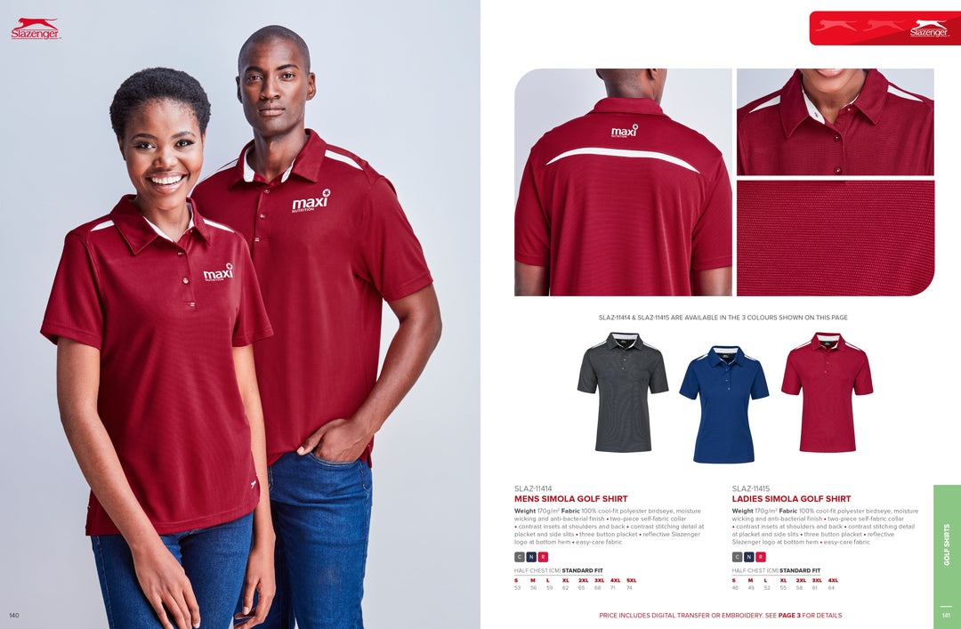 Ladies Simola Golf Shirt | Golf Shirts | Custom-branded corporate clothing | Giftwrap Shop