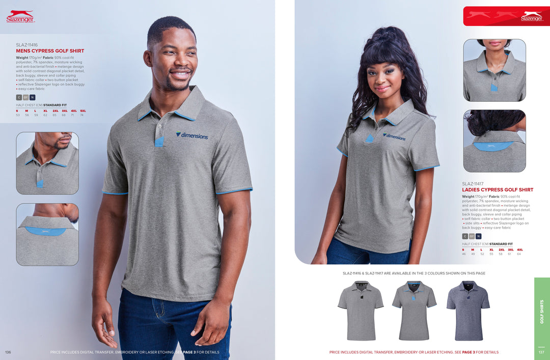 Mens Cypress Golf Shirt | Golf Shirts | Custom-branded corporate clothing | Giftwrap Shop