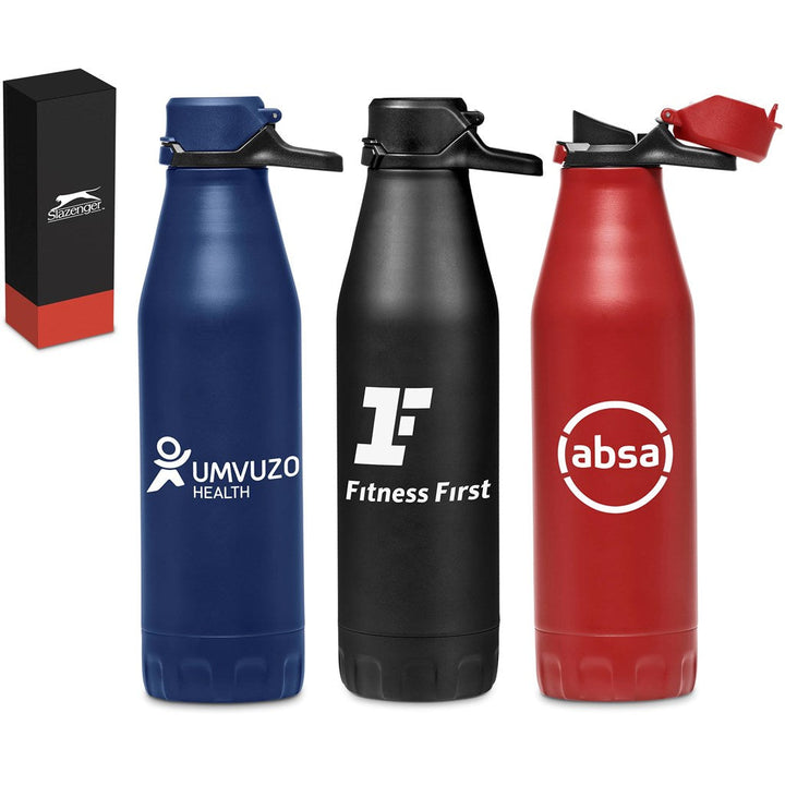 Slazenger Novac Stainless Steel Vacuum Water Bottle - 500ml | Metal Drinkware | Custom branded promotional items | Giftwrap Shop