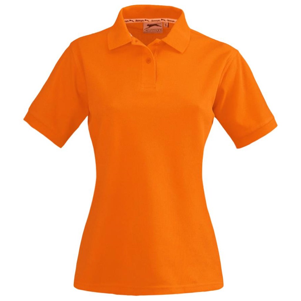 Ladies Crest Golf Shirt - Orange | Golf Shirts | Custom-branded corporate clothing | Giftwrap Shop