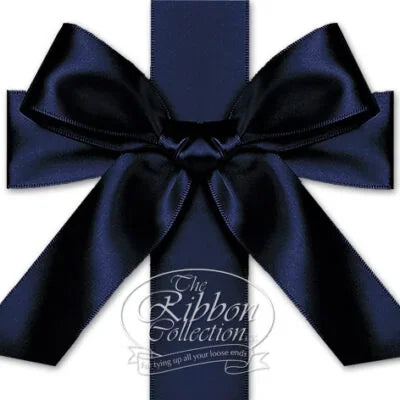 Satin Ribbon Roll Navy