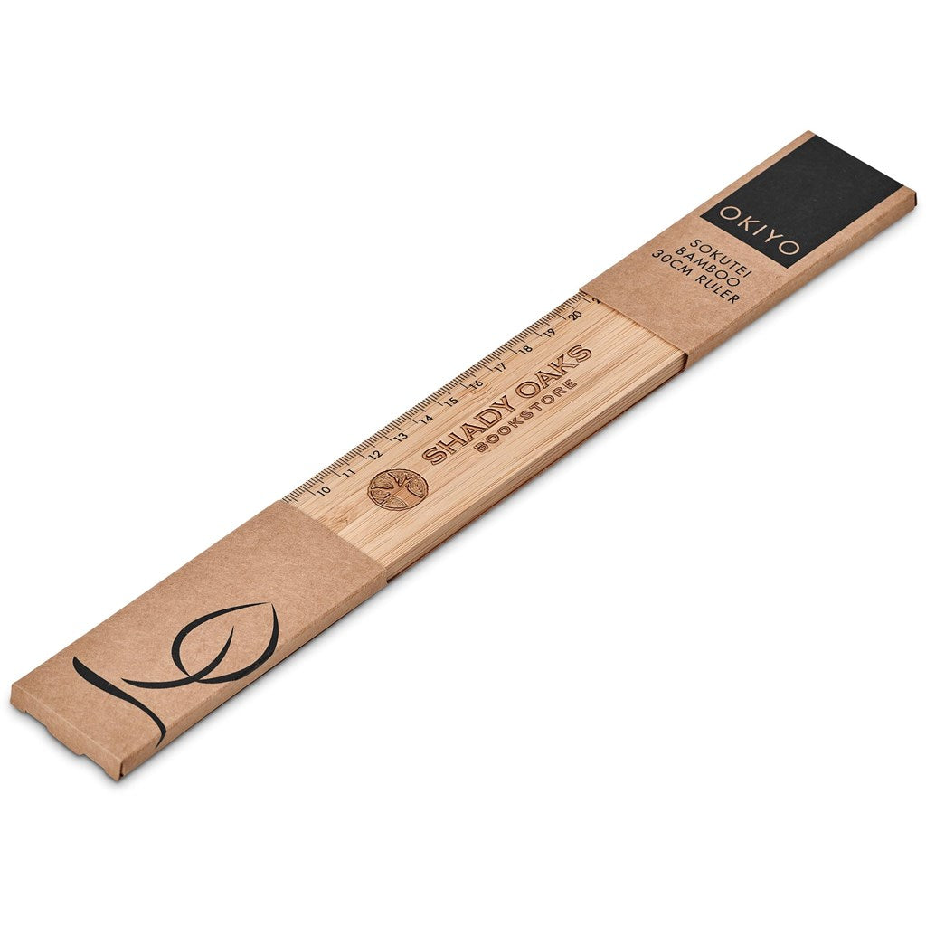 Okitoki Ruler Okiyo Sokutei Bamboo 30cm Ruler – Giftwrap Shop