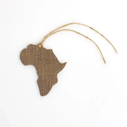 Africa Shape Gift Tags
