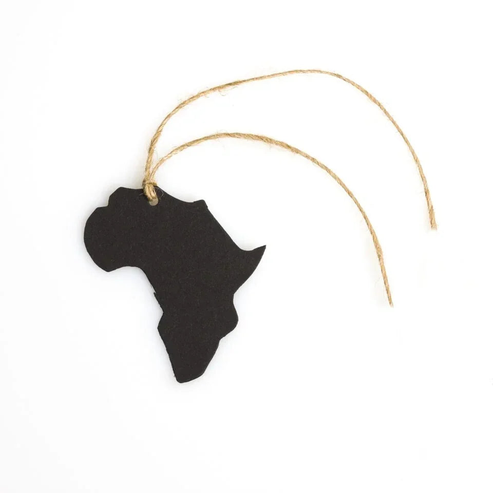 Africa Shape Gift Tags