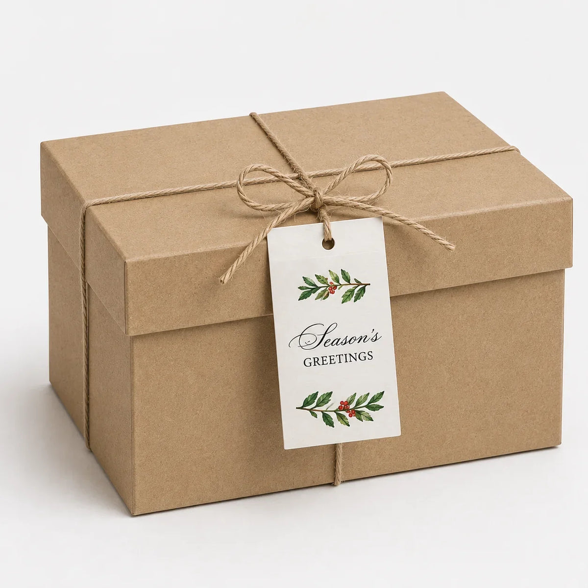 Season's Greetings Holly Tags
