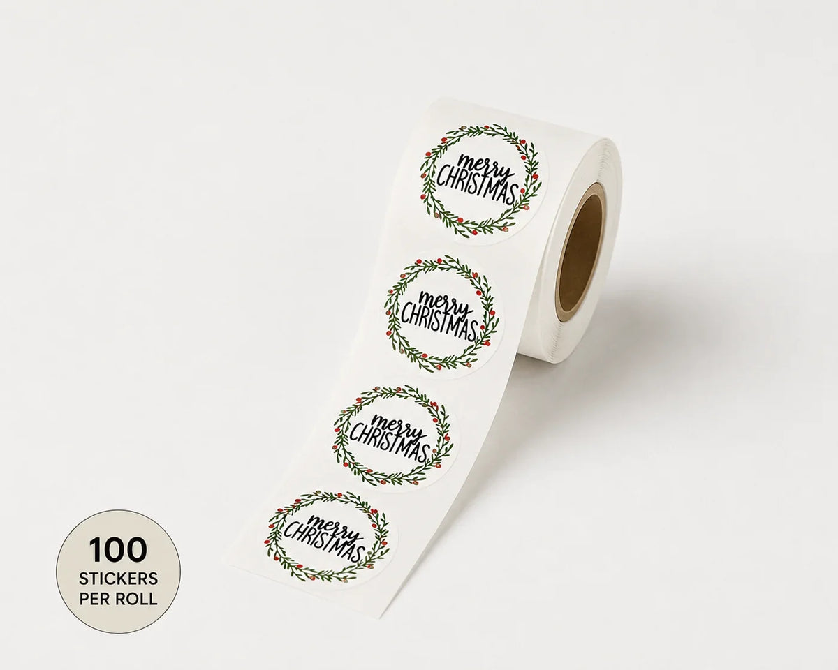 Christmas Wreath Stickers