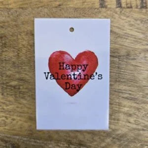 Valentine's Heart Print Tags