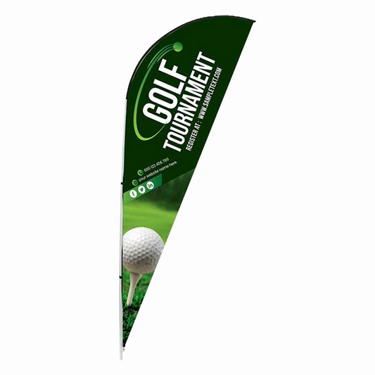 ValueFLEX Single Sided Teardrop Banner 4 x 4m-Banners & Flags-Gift Wrap Shop