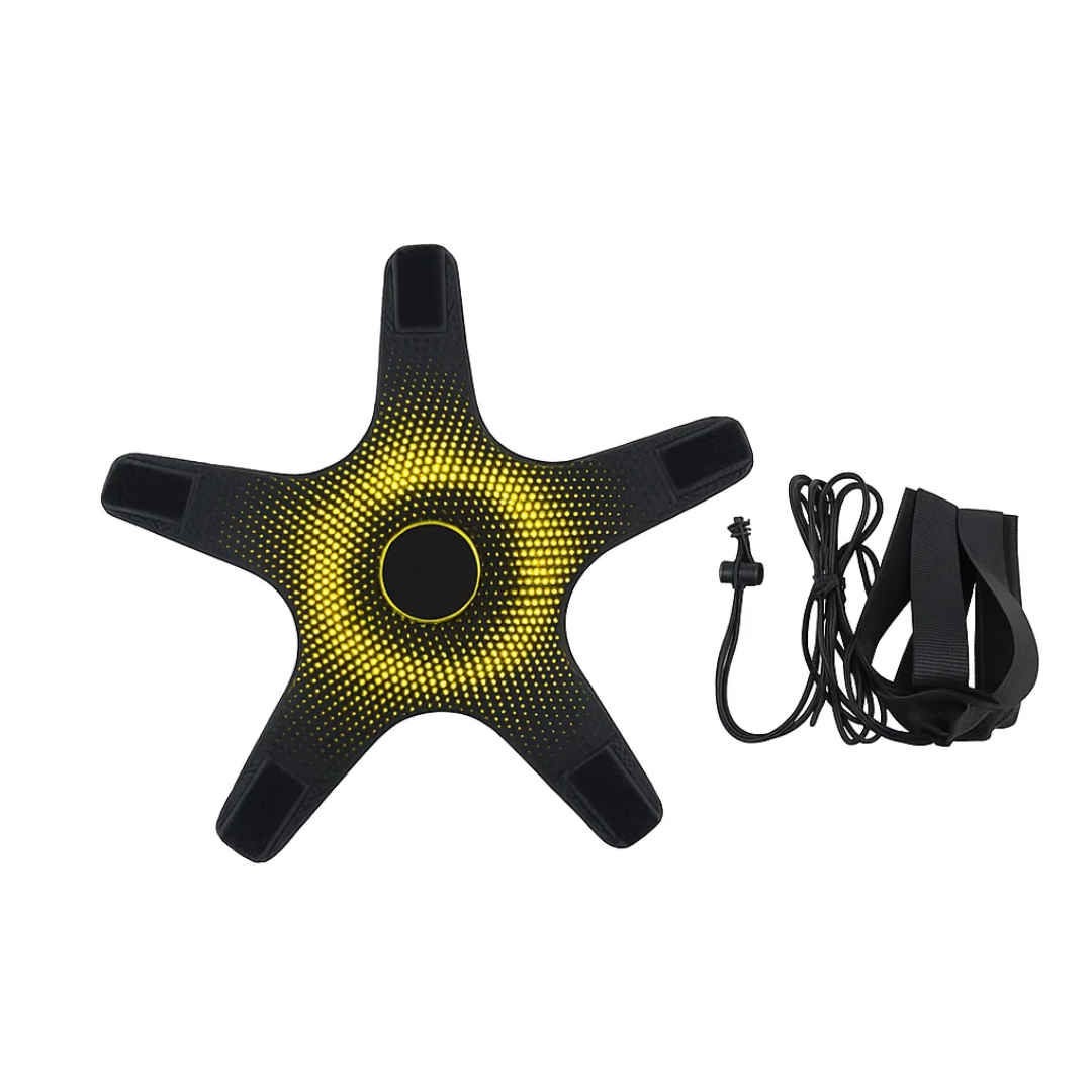 GRIP Kick Master Hands Free Adjustable Solo Soccer Trainer - Black
