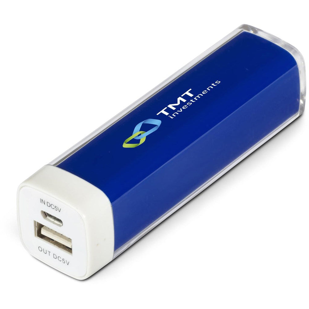 Omega Power Bank - 2,200mAh - Blue-Mobile Tech-custom-branded-Gift Wrap Shop