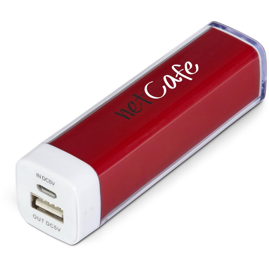 Omega Power Bank - 2,200mAh - Red-Mobile Tech-custom-branded-Gift Wrap Shop