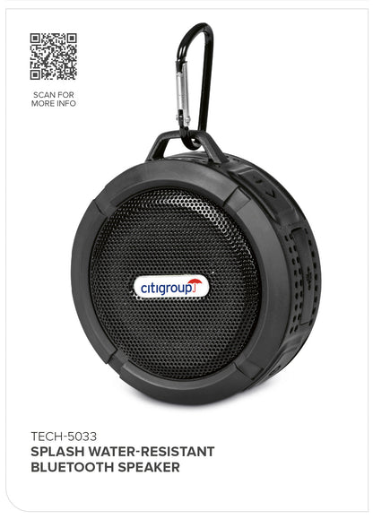 Splash Water-Resistant Bluetooth Speaker-Speakers-Gift Wrap Shop