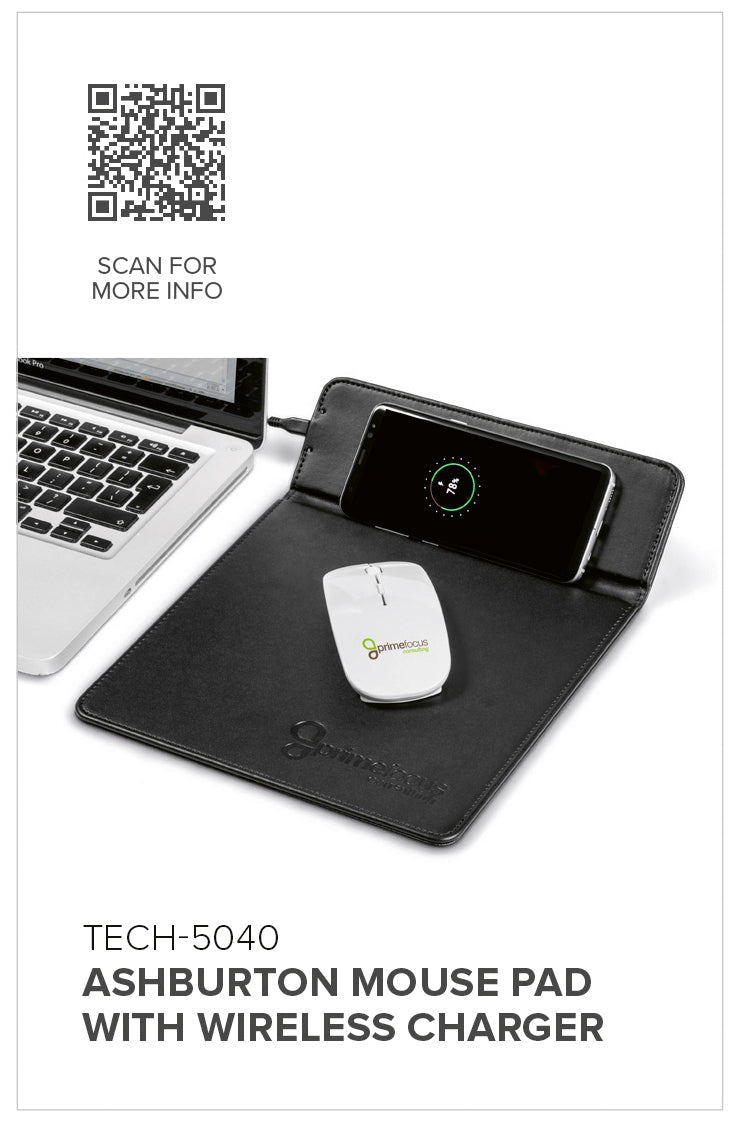 Ashburton Mouse Pad With Wireless Charger | Wireless Chargers | Giftwrap Shop
