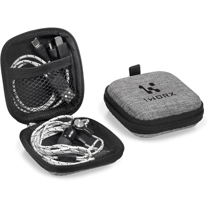 Altitude Orleans 3-In-1 Connector Cable & Earbuds - Grey-Earbuds-Gift Wrap Shop