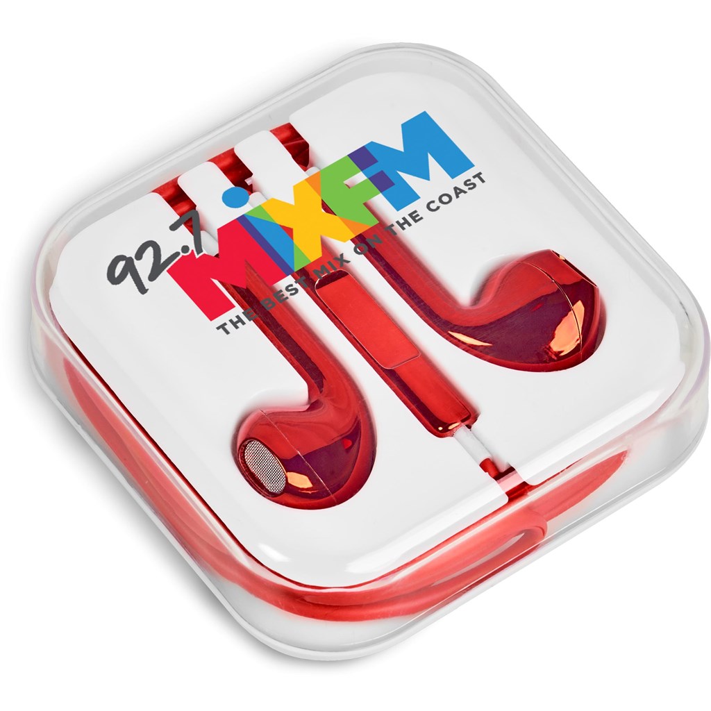 Altitude Poprock Earbuds - Red-Earbuds-Gift Wrap Shop