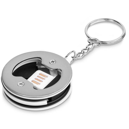 Altitude Oco Bottle Opener Keyholder with Charging Cable-Keyholders-corporate gift ideas for employees-branded corporate gifts | corporate gifts south africa | Just Brand