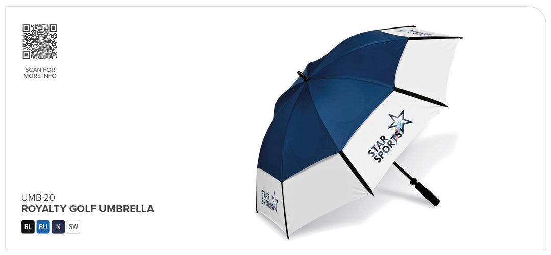 Royalty Golf Umbrella-Umbrellas-custom-branded-corporate gifts-Gift Wrap Shop