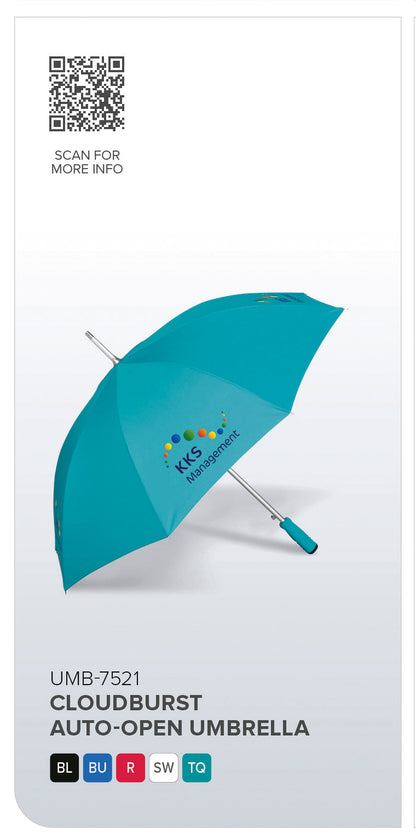Cloudburst Auto-Open Umbrella