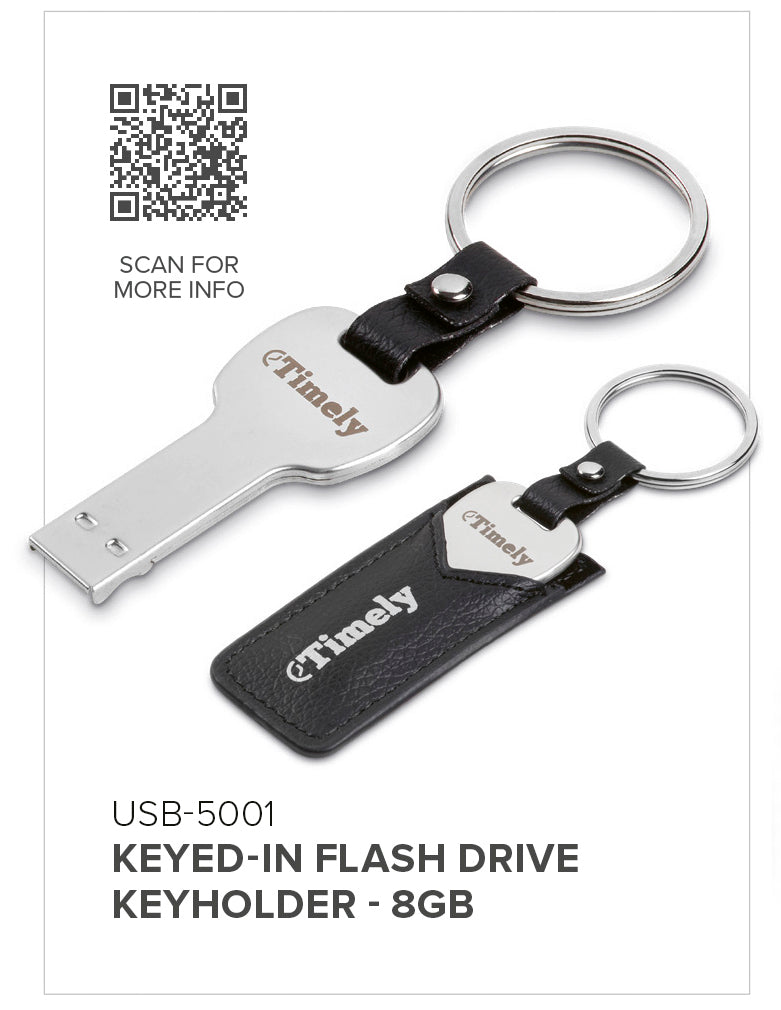 Keyed-In Flash Drive Keyholder - 8GB | Memory Sticks | Custom branded & personalised corporate gifts | Gift Wrap Shop