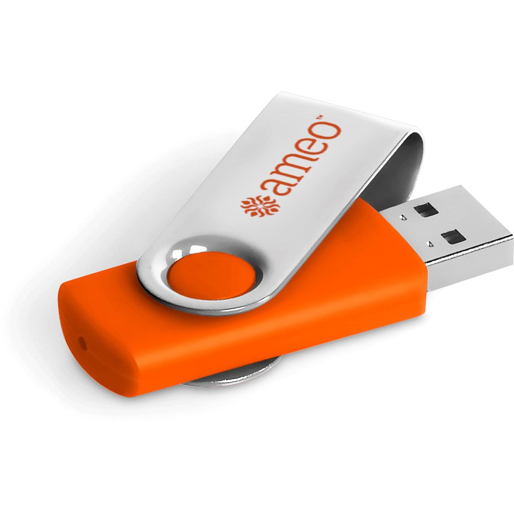 Axis Glint Flash Drive - 8GB - Orange | Memory Sticks | Custom-Branded Promotional Gifts | Giftwrap Shop