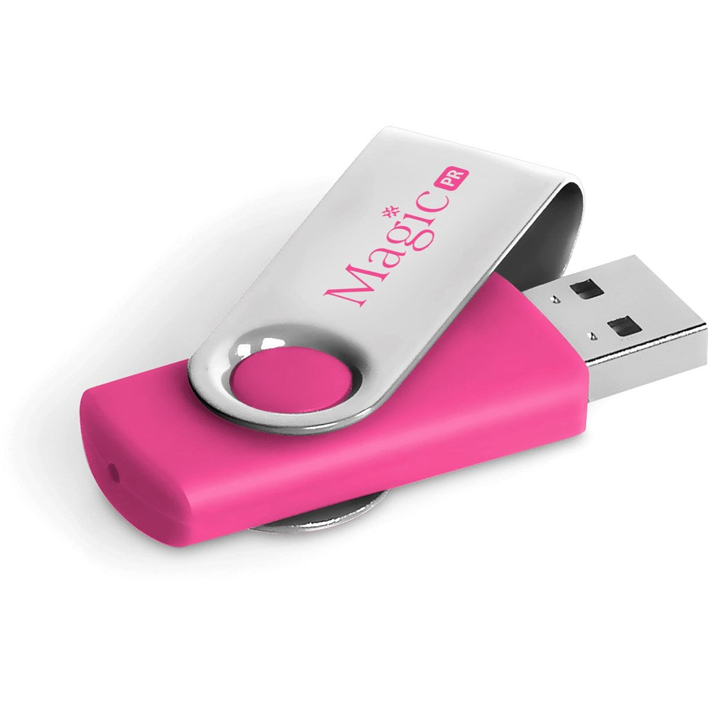 Axis Glint Flash Drive - 8GB - Pink | Memory Sticks | Custom-Branded Promotional Gifts | Giftwrap Shop