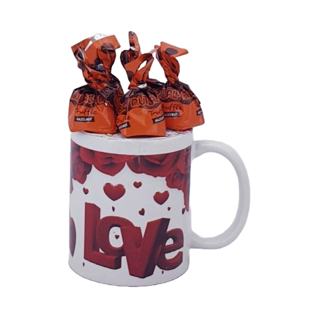 5 Chocolates on a 11oz Mug-Gifting Occasions-corporate valentines day gifts | valentine's day gifts for employees